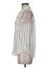 Who What Wear 100% Polyester Stripes Ivory Sleeveless Blouse Size M - photo 5
