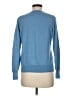 Talbots 100% Merino Argyle Blue Wool Cardigan Size M - photo 2