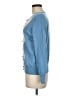Talbots 100% Merino Argyle Blue Wool Cardigan Size M - photo 5