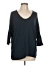 Laila Jayde Blue Short Sleeve Blouse Size L - photo 1