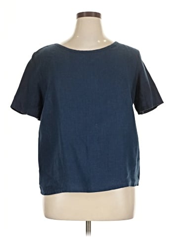 KK Linen Handmade Studio Short Sleeve Top (view 1)