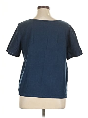 KK Linen Handmade Studio Short Sleeve Top (view 2)