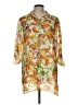 Peck & Peck 100% Polyester Tropical Orange 3/4 Sleeve Blouse Size L - photo 1
