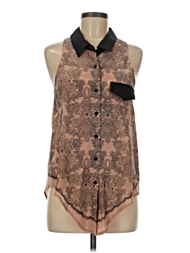 Assorted Brands Sleeveless Button Down Shirt