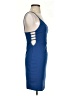 Sunset & Spring Solid Blue Cocktail Dress Size S - photo 4
