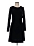 Moda International Solid Black Casual Dress Size M - photo 1