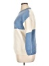 Coeur De Vague 100% Acrylic Color Block Blue Pullover Sweater Size XL - photo 5