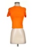 Shein Orange Short Sleeve Turtleneck Size S - photo 1