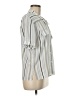 Liz Claiborne Stripes Silver Short Sleeve Blouse Size M (estimated) - photo 4
