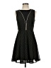 Express 100% Polyester Houndstooth Black Cocktail Dress Size 4 - photo 1