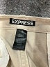 Express Solid Tan Khaki Shorts Size 14 - photo 3