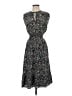 Rails 100% Polyester Print Black Casual Dress Size S - photo 1