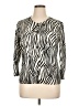 Talbots Animal Print Ivory Pullover Sweater Size XL - photo 1