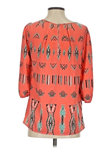 Pink Owl 3/4 Sleeve Blouse (view 2)