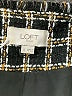 Ann Taylor LOFT Outlet 100% Polyester Houndstooth Black Jacket Size 12 - photo 6