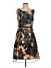 Donna Ricco 100% Polyester Camo Brown Cocktail Dress Size 4 - photo 1