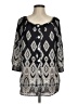 Fig and Flower 100% Polyester Black 3/4 Sleeve Blouse Size M - photo 1