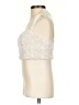 Topshop 100% Polyester Ivory Sleeveless Top Size 2 - photo 5
