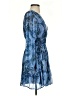Aqua 100% Polyester Paisley Blue Cocktail Dress Size XS - photo 4