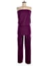 Veronica M. 100% Polyester Color Block Purple Jumpsuit Size M - photo 1
