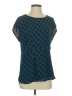 CAbi 100% Polyester Teal Short Sleeve Blouse Size XS - photo 1