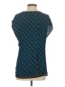 CAbi 100% Polyester Teal Short Sleeve Blouse Size XS - photo 2