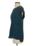 CAbi 100% Polyester Teal Short Sleeve Blouse Size XS - photo 5