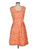 Esley Paisley Orange Cocktail Dress Size XS (estimated) - photo 2
