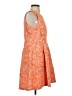 Esley Paisley Orange Cocktail Dress Size XS (estimated) - photo 4