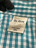 Blair Checkered-gingham Teal 3/4 Sleeve Blouse Size 2X - photo 7