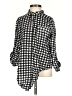 Love Notes 100% Rayon Checkered-gingham Black 3/4 Sleeve Blouse Size S - photo 1