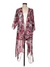 Lularoe 100% Polyester Pink Kimono Size M - photo 1