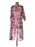 Lularoe 100% Polyester Pink Kimono Size M - photo 2