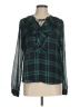 Tommy Hilfiger Green Long Sleeve Blouse Size M - photo 1