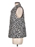 Chico's 100% Polyester Animal Print Ivory Vest Size Med (1) - photo 5