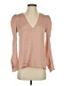 Express 100% Polyester Tan Long Sleeve Blouse Size S - photo 1