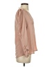 Express 100% Polyester Tan Long Sleeve Blouse Size S - photo 4