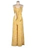 Blu Pepper 100% Polyester Polka Dots Yellow Jumpsuit Size S - photo 1