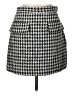 H&M Houndstooth Gray Casual Skirt Size 10 - photo 1