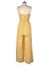 Blu Pepper 100% Polyester Polka Dots Yellow Jumpsuit Size S - photo 2