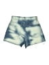 PacSun 100% Cotton Tie-dye Blue Denim Shorts Size 23 waist - photo 2