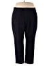 Riders Solid Black Casual Pants Size 37 waist (estimated) - photo 1