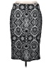 Roz & Ali Paisley Silver Formal Skirt Size XL - photo 1
