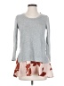 Little Yellow Button Gray Long Sleeve Top Size XS - photo 1