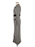 Unbranded Houndstooth Black Casual Dress Size M (estimated) - photo 5