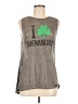 Modern Lux Gray Sleeveless T-Shirt Size M - photo 1