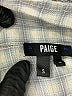 Paige Checkered-gingham Blue Long Sleeve Button-Down Shirt Size S - photo 7
