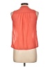 Sky 100% Polyester Orange Sleeveless Blouse Size L - photo 2
