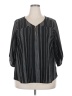 Tempted Black 3/4 Sleeve Blouse Size 2X - photo 1