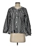 Assorted Brands 100% Cotton Checkered-gingham Black 3/4 Sleeve Button-Down Shirt Size XS - photo 1